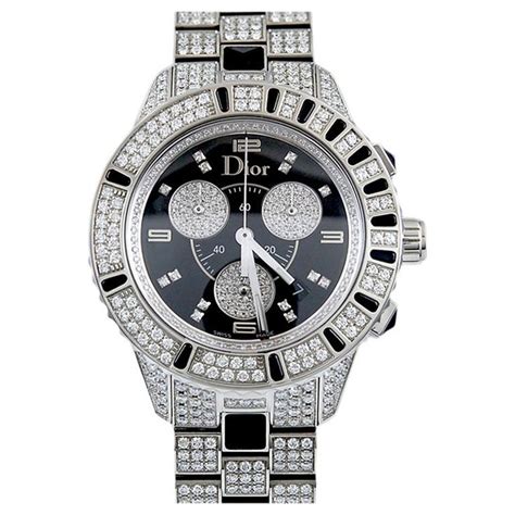 mens dior watches|dior diamond bezel watch.